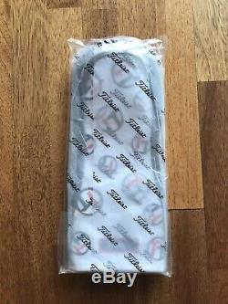 2019 Team Titleist Leather Headcover Driver White/Black/Red. New in bag