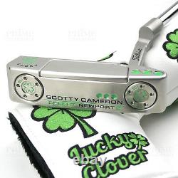 CUSTOM Titleist Scotty Cameron 2018 Select Newport 2 Lucky Clover Golf Putter