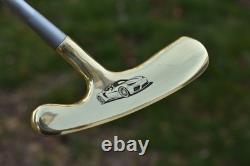 Custom Gold Scotty Cameron SC Titleist Bullseye Flange Putter + HC Engraved Car