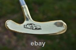 Custom Gold Scotty Cameron SC Titleist Bullseye Flange Putter + HC Engraved Car