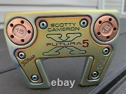 Custom PVD Justin Thomas Weld Neck Titleist Scotty Cameron Futura X5 Putter