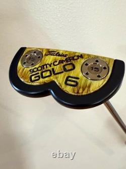 Custom Scotty Cameron GoLo 6 woodgrain finish mid Mallet Putter RH 34