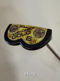 Custom Scotty Cameron GoLo 6 woodgrain finish mid Mallet Putter RH 34