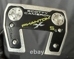 LH Titleist Scotty Cameron Putter Phantom X 5.5, 35 Inch