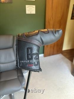MINT! Titleist Scotty Cameron Triple Black B3 Santa Fe Putter 35 EXTRAS