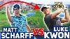 Matt Scharff Beats Luke Kwon 9 Hole Match