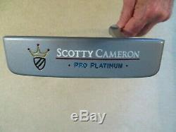 Mint Custom Scotty Cameron Pro Platinum Newport MID Slant Putter -rh 34