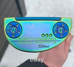 Mint Custom TyeDye PVD Titleist Scotty Cameron Select Newport 3 Putter