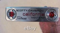 Mint Scotty Cameron California Monterey Putter Pistolero Grip & Hc -20 Gm Wgts