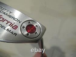 NICE CLEAN TITLEIST SCOTTY CAMERON CALIFORNIA DEL MAR PUTTER 35 With HEAD COVER