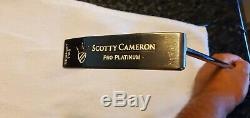 NICE Scotty Cameron Titleist Pro Platinum RH Newport 2 Putter 35 inch with HC
