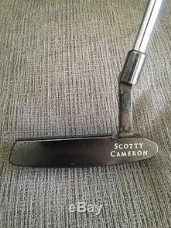 RARE Scotty Cameron NEWPORT Carbon GUN BLUE Putter RH 35 With COVER Titleist