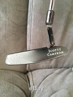 RARE Scotty Cameron NEWPORT Carbon GUN BLUE Putter RH 35 With COVER Titleist