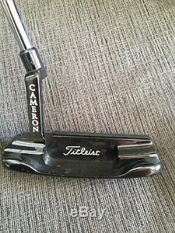 RARE Scotty Cameron NEWPORT Carbon GUN BLUE Putter RH 35 With COVER Titleist