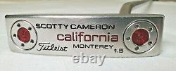 RH Scotty Cameron Monterey California 1.5 Titleist 34 Putter w Cover NICE
