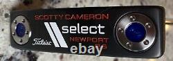 Rare USA Theme Scotty Cameron Black Newport 2.6 Center Shaft Select Rh 35