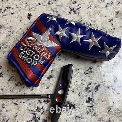 Rare USA Theme Scotty Cameron Black Newport 2.6 Center Shaft Select Rh 35