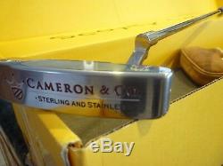 SCOTTY CAMERON AND CO TITLEIST PUTTER STERLING STAINLESS NEWPORT With HEAD COVER