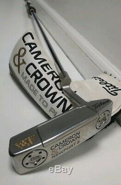 SCOTTY CAMERON NEWPORT 2 LTD EDITION CAMERON & CROWN CUSTOM 33 PUTTER and shop