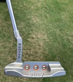 SCOTTY CAMERON TITLEIST NEWPORT BUTTON BACK PUTTER, 34 With HEAD COVER