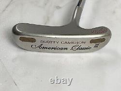 Scotty Cameron American Classic III HVY Flange RH Titleist 33 OEM Grip No Cover