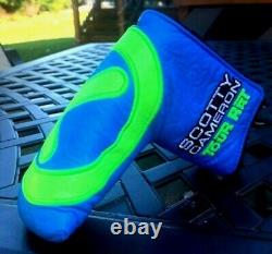 Scotty Cameron Blue and Lime Industrial Circle T Tour Rat Headcover -NEW