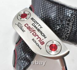 Scotty Cameron California Sonoma 34in RH Golf Club Putter Titleist Headcover HC