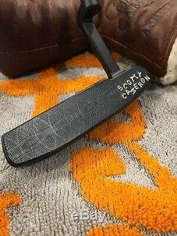 Scotty Cameron Circle T 009M Custom Deluxe Stamped Putter, Black Shaft, 350g