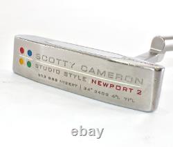 Scotty Cameron Studio Style Newport 2 RH Titleist 34in Golf Putter Headcover