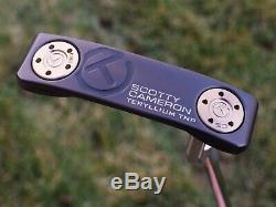 Scotty Cameron TOUR ONLY Black T22 Newport Teryllium CIRCLE T Two Tone 360G