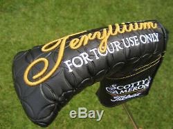 Scotty Cameron TOUR ONLY Black T22 Newport Teryllium CIRCLE T Two Tone 360G