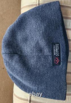 Scotty Cameron Titleist Scotty Dog Knit Hat Cap Beanie Gray Very Hard To Find