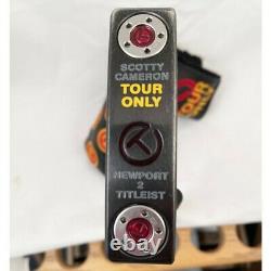 TOUR VAN Titleist Scotty Cameron CIRCLE T Newport 2 BLACK RARE MINT-NO FAKE