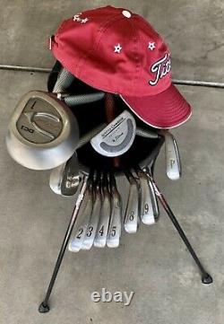 Titleist DCI 1W 981 2-5 8,9, P, 52° Wedge Iron Set Stand Bag Hat Scotty Cameron P