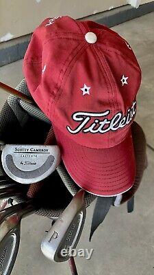 Titleist DCI 1W 981 2-5 8,9, P, 52° Wedge Iron Set Stand Bag Hat Scotty Cameron P