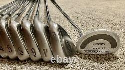 Titleist DCI 1W 981 2-5 8,9, P, 52° Wedge Iron Set Stand Bag Hat Scotty Cameron P