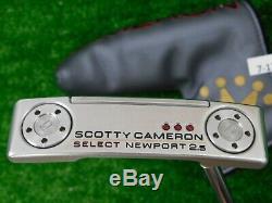 Titleist Scotty Cameron 2018 Select Newport 2.5 35 Putter with Headcover