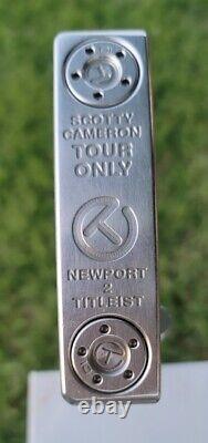 Titleist Scotty Cameron Circle T Milled Sam Burns Newport 2 Tour Only 34 with HC