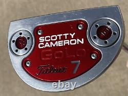 Titleist Scotty Cameron GoLo 7 Mallet Putter RH New Grip 35 Steel Shaft Used