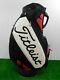 Titleist Scotty Cameron Golf Staff Bag Black/White/Red 6-Way W Rainhood New