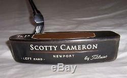 Titleist Scotty Cameron Left Hand Putter Te I3 Newport with Shoe LEFTY