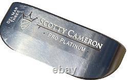 Titleist Scotty Cameron Pro Platinum Del Mar Three Putter RH Steel 34 Pre-Owned