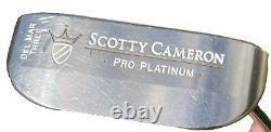 Titleist Scotty Cameron Pro Platinum Del Mar Three Putter RH Steel 34 Pre-Owned