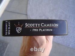 Titleist Scotty Cameron Pro Platinum Newport 2 Mid Slant Putter 35 TOUR BOMB
