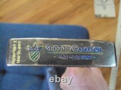 Titleist Scotty Cameron Pro Platinum Newport 2 mid-slant 34.5 blade putter