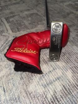 Titleist Scotty Cameron Select Newport 2.5 Blade Putter with Red Head Cover & Grip