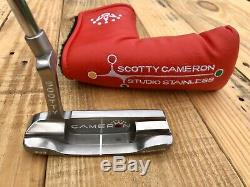 Titleist Scotty Cameron Studio Stainless Newport 2 Putter Mint 35 with Headcover