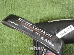 Titleist Scotty Cameron Teryllium TeI3 Newport 2 Long Neck 35 Putter with HC