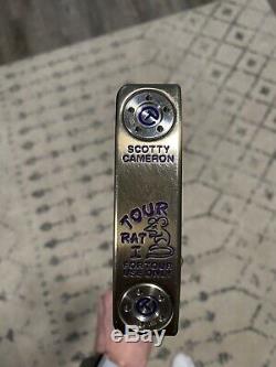 Titleist Scotty Cameron Tour Rat 1 Chromatic Bronze Purple w COA Smoked Shaft 35