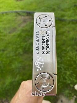 Unused Titleist Scotty Cameron & Crown Newport 2 Putter 33 RH COVER